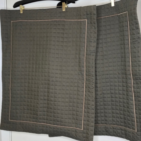 Peacock Alley quilted standard pillow Shams Italy - Picture 4 of 4